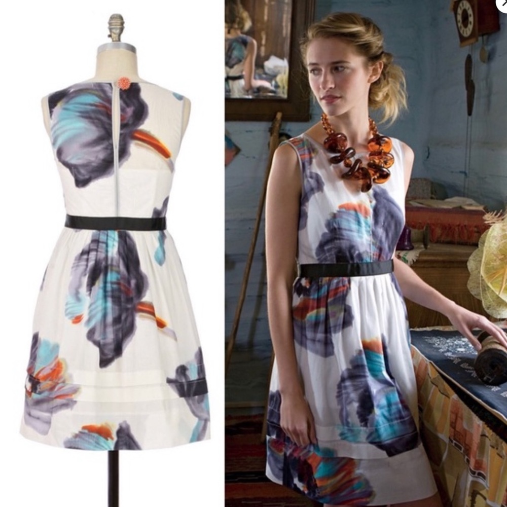Anthropologie Leifsdottir Morning Colors Dress